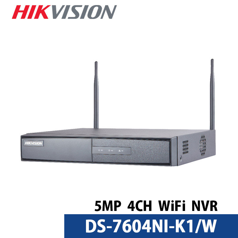 500万画素対応 防犯カメラ用録画機 DS-7604NI-K1/W HIKVISION｜ WIFI NVR 4CH H.265+対応 デジタルレコーダー【送料無料】