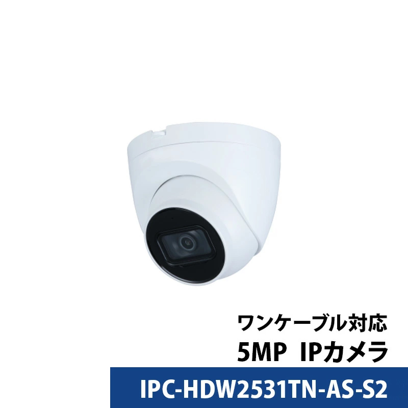 Dahua(ダーファ)防犯カメラ IPC-HDW2531TN-AS-S2 5MP Lite IR 固定 IPカメラ NTSC 送料無料 あすつく