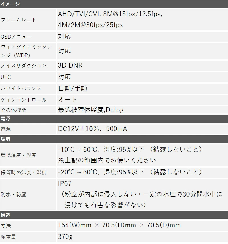 4K 防犯カメラ低価格セット アナログ 屋内屋外カメラ1〜4台 レコーダーHDD別 4chDVR HIKVISION製 スマホ監視 4K-SETJS-4CH｜bouhan-direct｜13