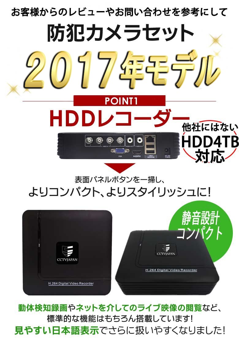 マザーツール 4ch ハードディスク AHD レコーダー DVR-Q04+