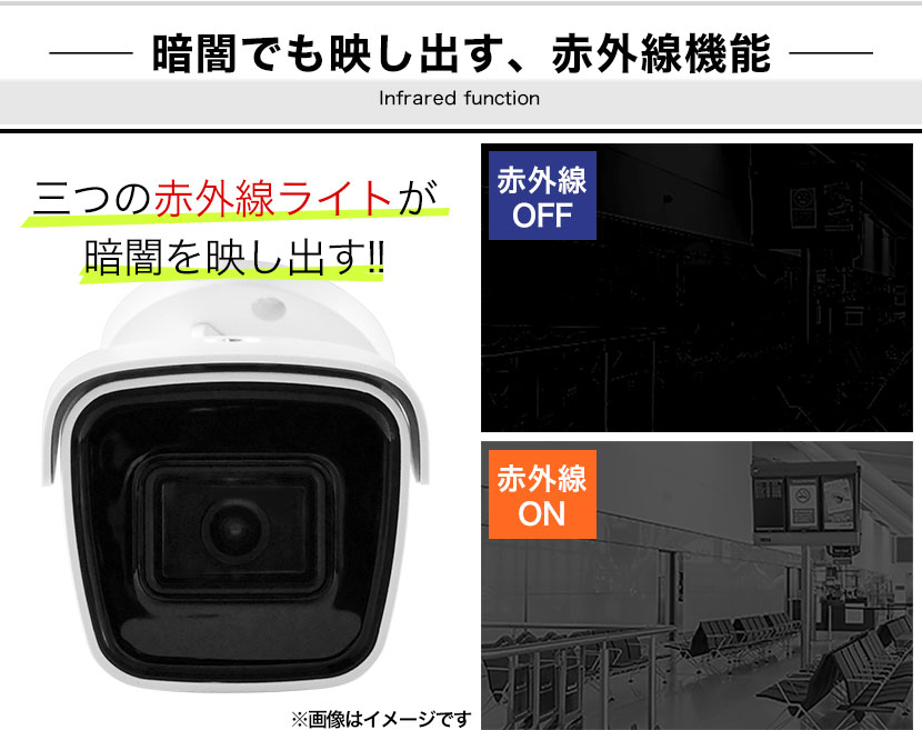 防犯カメラセット 屋外 屋内 4K UHD 1〜8台 ネットワーク IP PoE