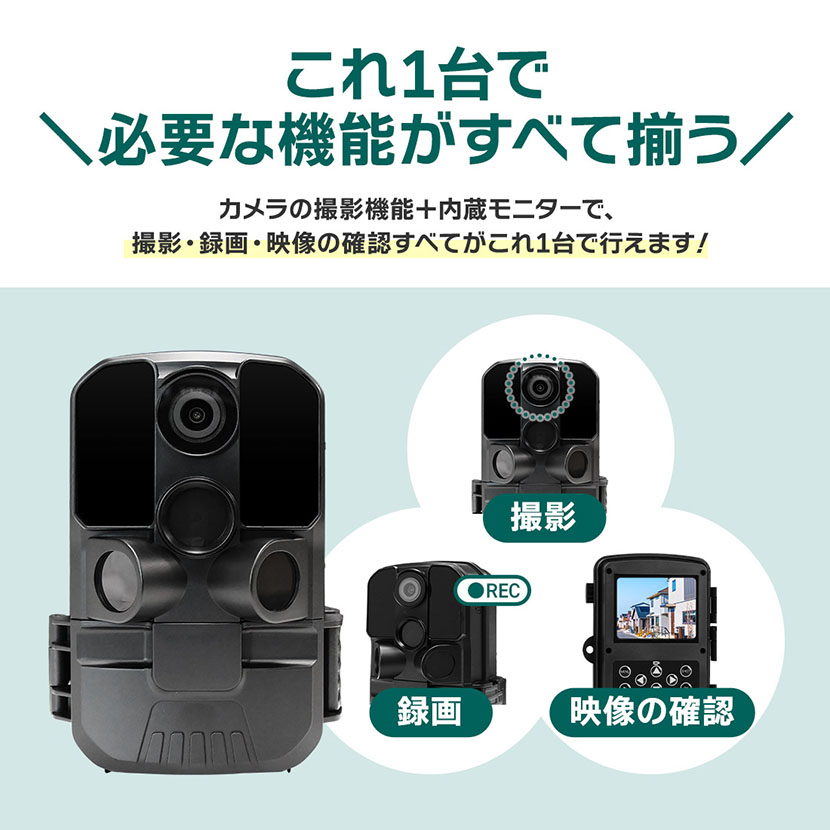 半額以下　新品未使用２個セット 人感センサー搭載トレイルカメラ SDカード付 半額以下 新品未使用2個セット 人感センサー搭載トレイルカメラ