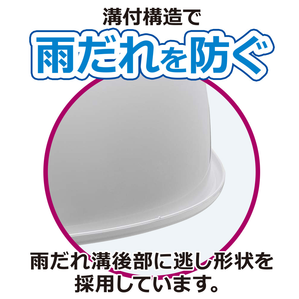 雨だれを防ぐ