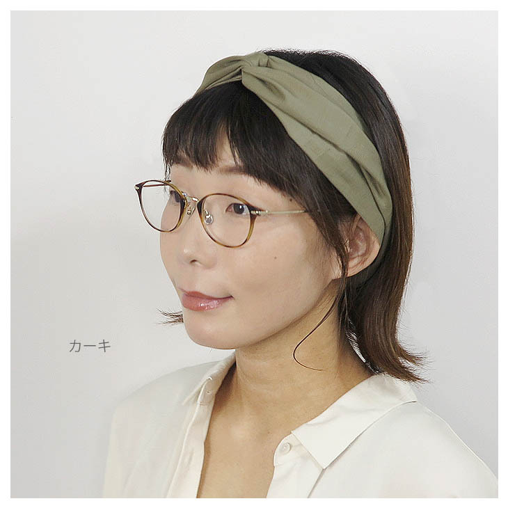 専用　着物クロスターバン　普通サイズ ヘアバンド サイズ調整できる フリーサイズ ボリューミー クロス