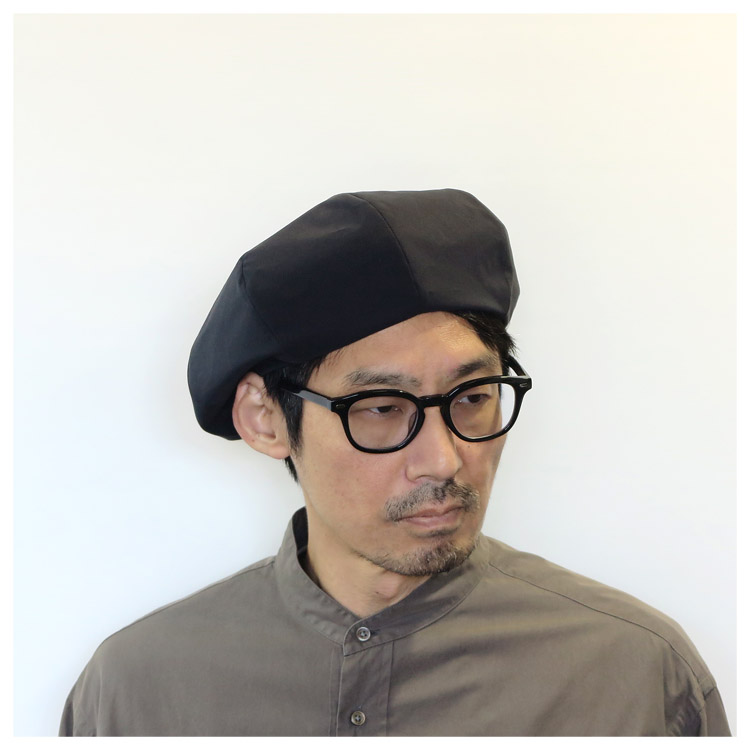 ベレー帽 ベレー 撥水 大きい ベージュ ブラック 黒 日本製