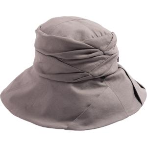 半額 帽子 レディース 大きいサイズ UVカット 遮光100％カット アゴ紐付き 飛ばない 綿麻 セ...