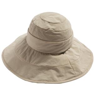 半額SALE 帽子 レディース 大きいサイズ UVカット 遮光100％カット アゴ紐付き 飛ばない ...
