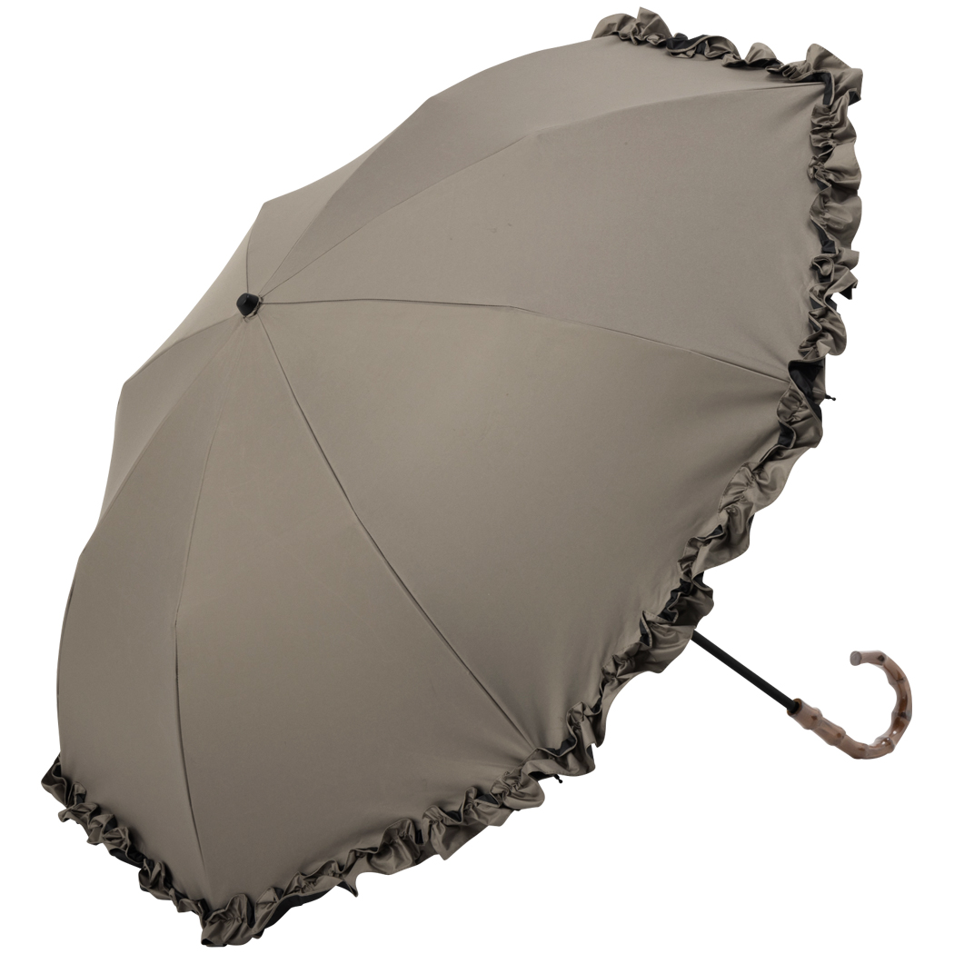 完全遮光 日傘 晴雨兼用 傘 レディース 折りたたみ傘 紫外線カット 長 