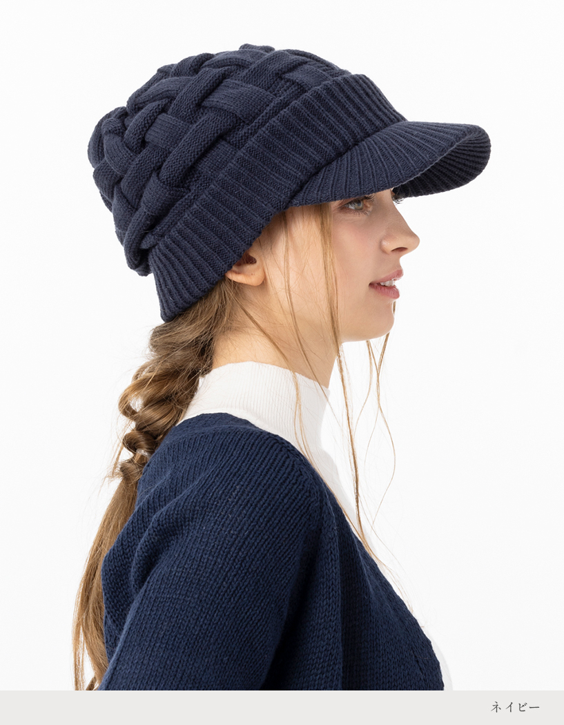 miniministore カラーニット帽子 レディース 7色 -ファッション