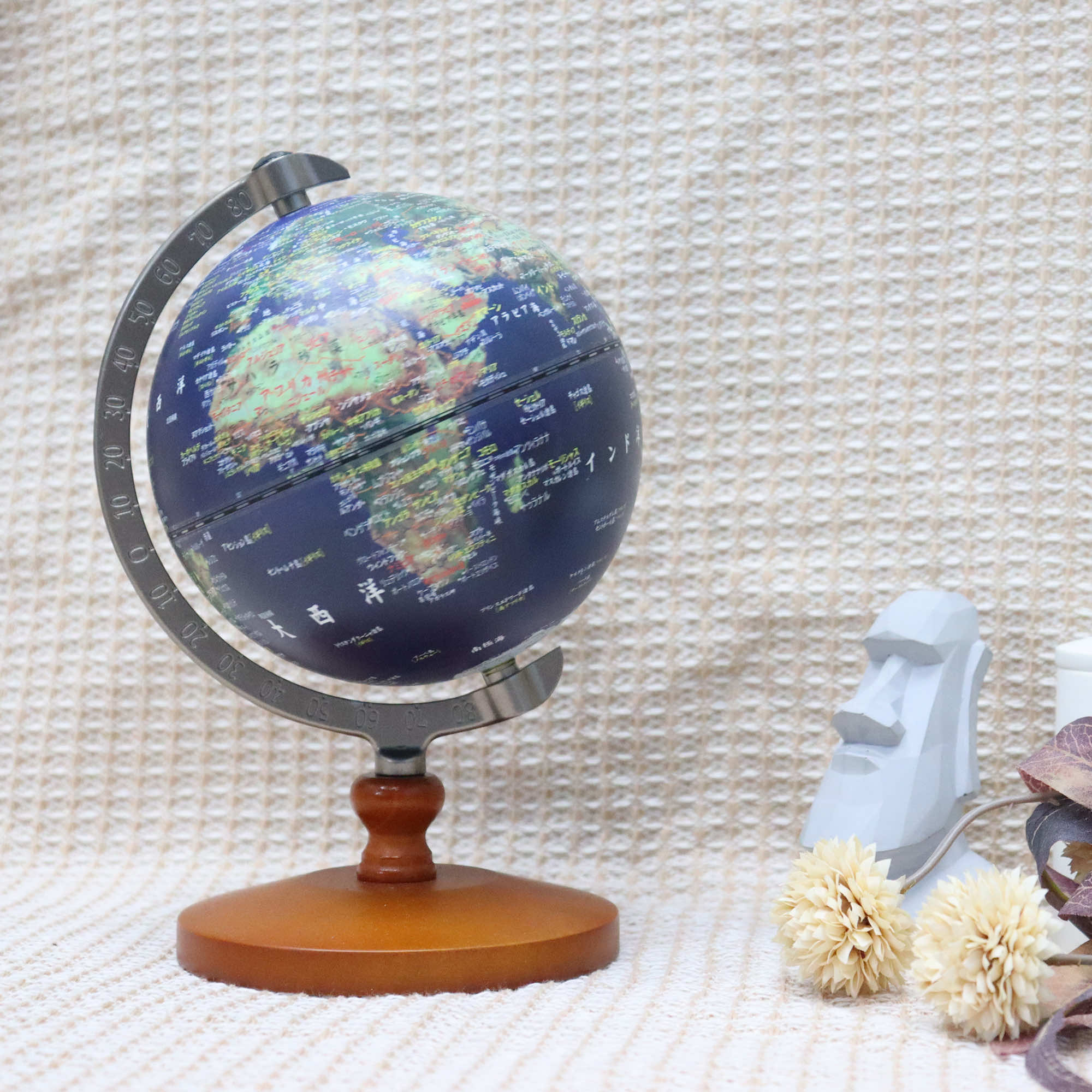 地球儀 子供 AR しゃべる地球儀 球径13cm 目覚まし時計付き LEDラ☆彡 Amazon.co.jp: FUN GLOBE 地球儀 子供 AR しゃべる地球儀 球径13cm