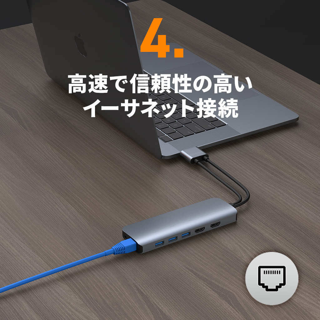 HyperDrive VIPER 10-in-2 USB-C ハブ｜boworld｜09