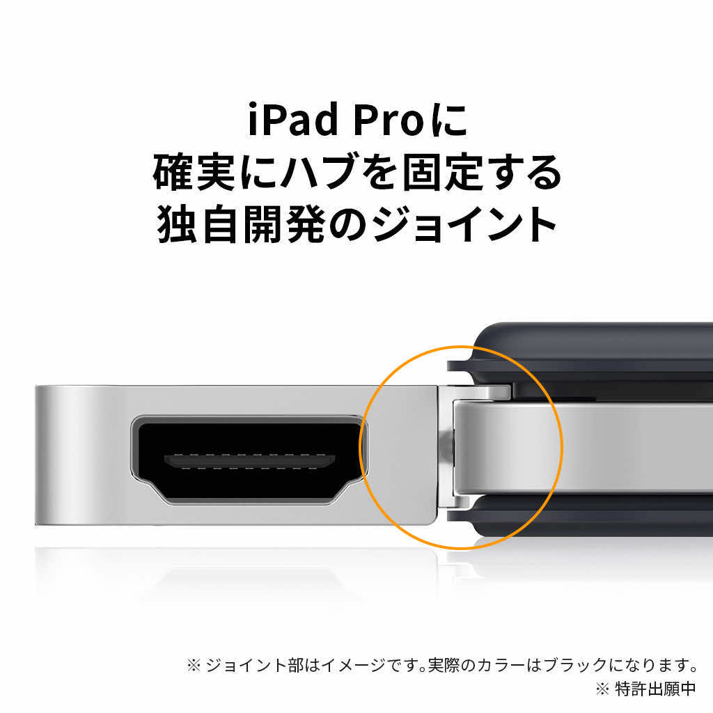HyperDrive iPad Pro 6-in-1 USB-C Hub スペースグレー｜boworld｜07