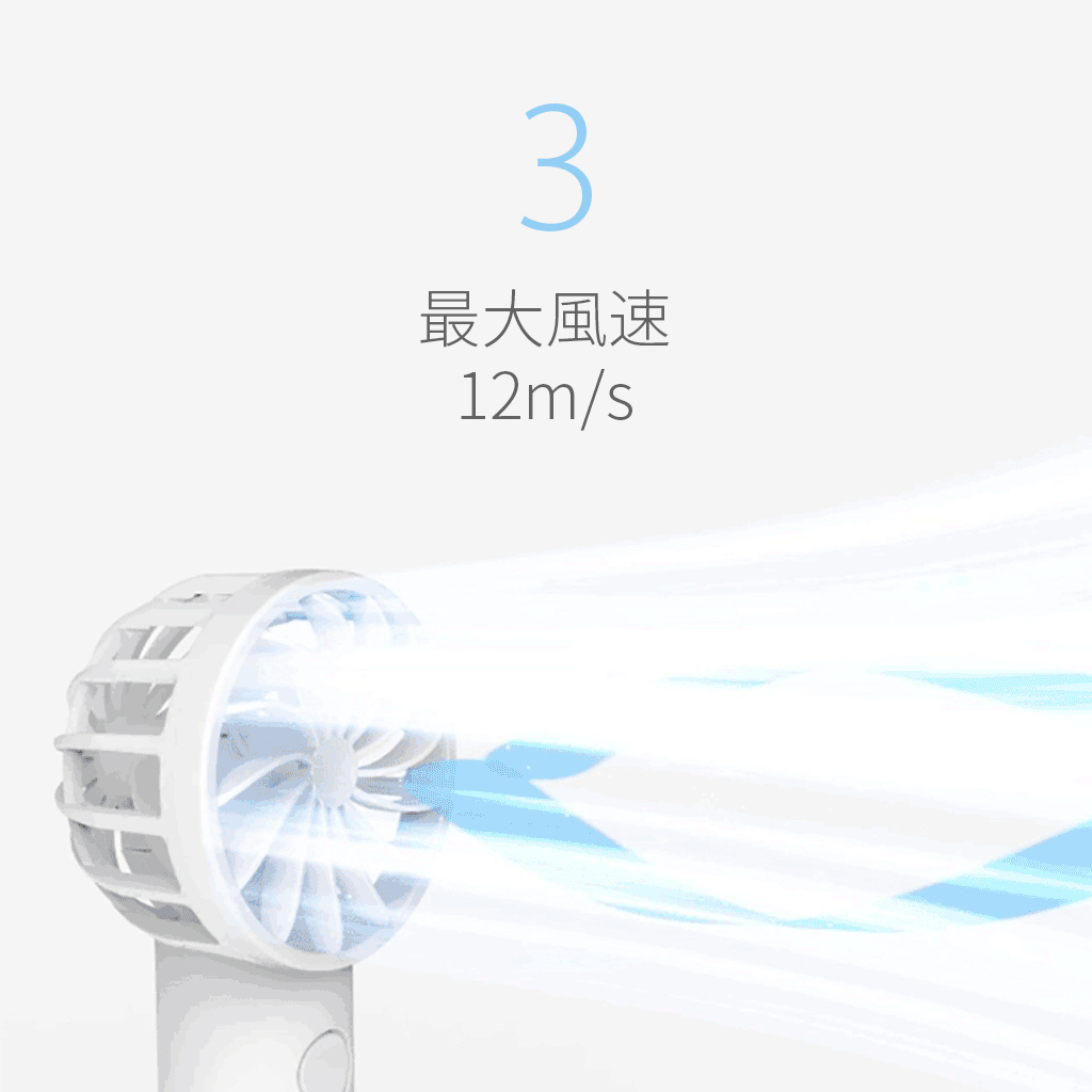 BLUEFEEL PRO+ 超小型ヘッド ポータブル扇風機 スペースグレー｜boworld｜09