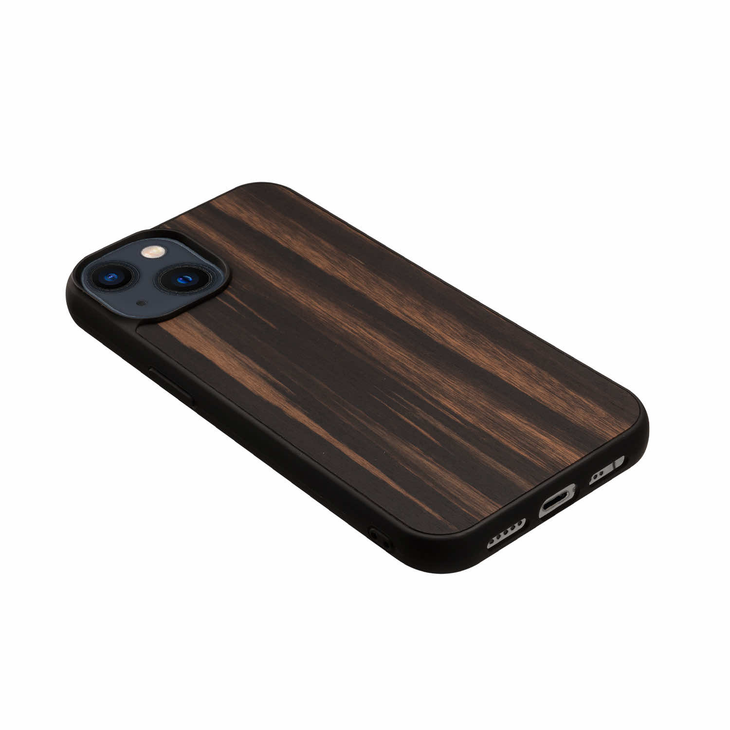 Man&Wood 天然木ケース for iPhone 14 Ebony｜boworld｜02