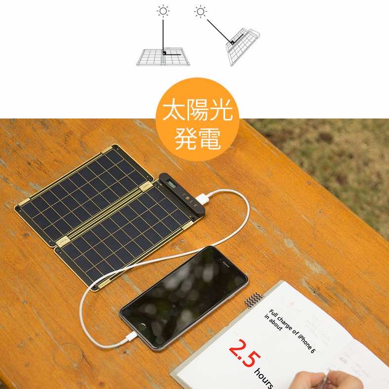 YOLK] ソーラー充電器 Solar Paper 10W｜boworld｜04