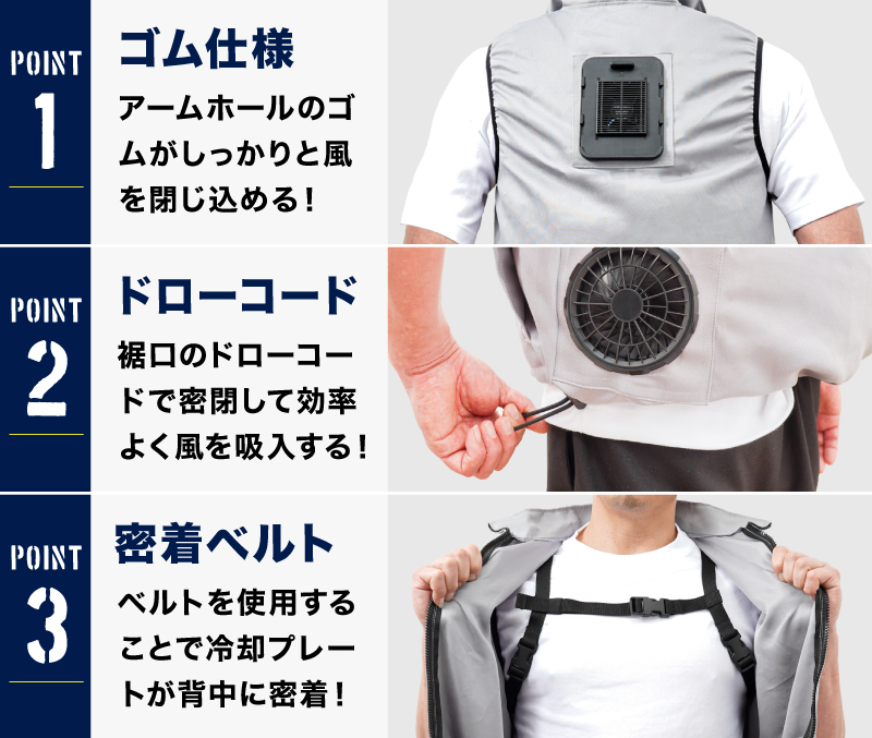 THANKO サンコー 冷蔵服2 男女兼用 春夏秋 バッテリーセット