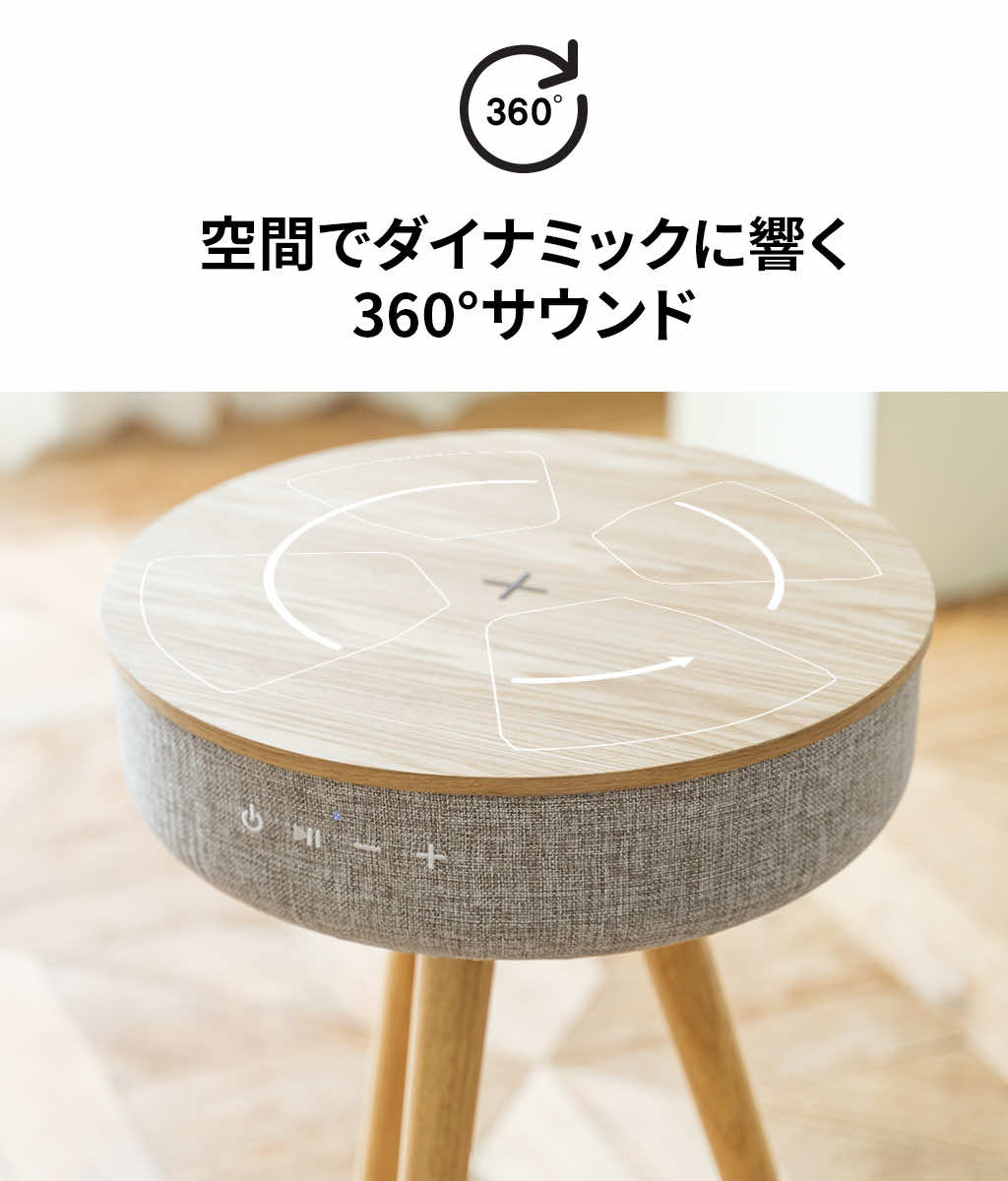 Welle 360°Bluetoothテーブル型スピーカー Mellow W501T 360ド ブルートゥーステーブルガタスピーカー メロウ