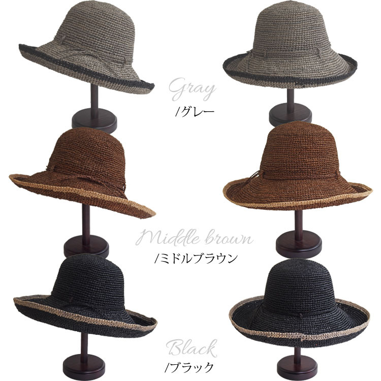 tocit シアー素材 麦わら帽子/ラフィアハット/ストローハット 美品