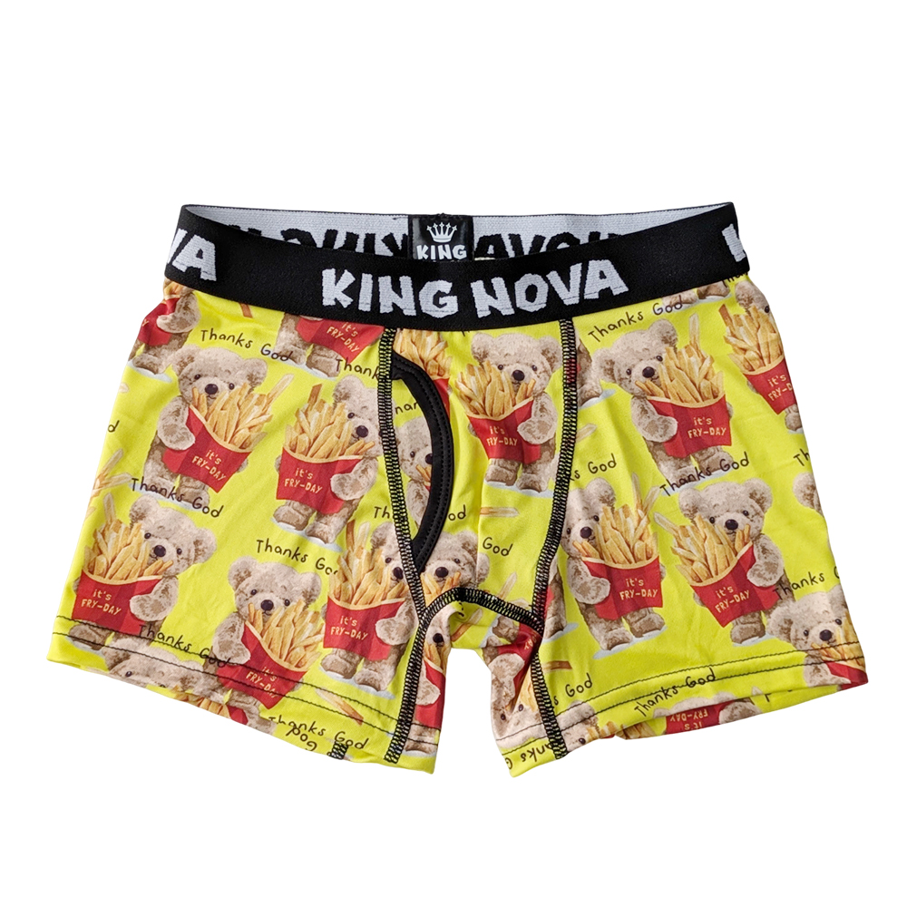 希少❤️ TOP KING ボクシングショーツ フード付きベストセット 9-11Y ボクサーパンツ 子供 前開き ジュニア ティーンズ 下着 KING NOVA