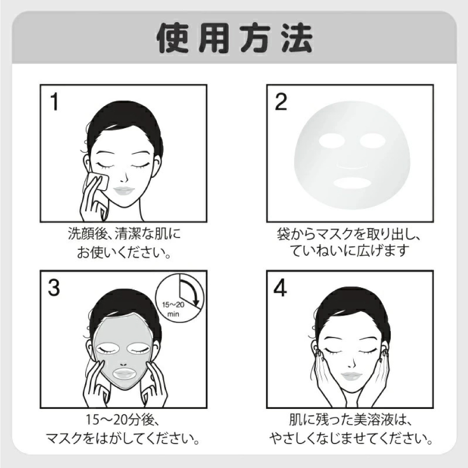 Let's skin（レッツスキン） プレミアムEGFエッセンスマスク 3種×4枚