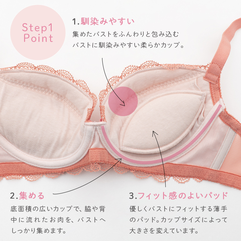 BRADELIS NewYork 育乳ブラ ブラジャー下着 補正 谷間 バスト