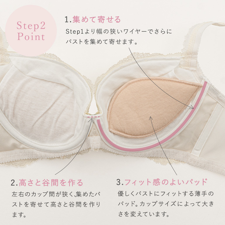 BRADELIS NewYork ブラジャー 下着 補整 補正 谷間 育乳 バスト