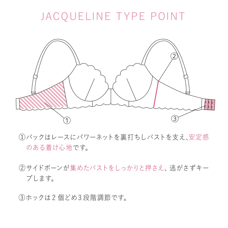 育乳ブラ ブラジャー 下着  補整 補正 脇高 育乳 谷間 バストアップ BRADELIS ブラデリス ジャクリーンステップ3ブラ24A1 ジャクリーンタイプ 0904slの画像