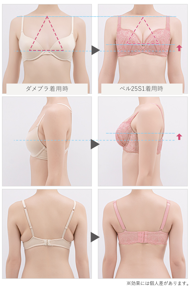 BRADELIS NewYork 育乳ブラ ブラジャー ブラ 下着 育乳 脇高