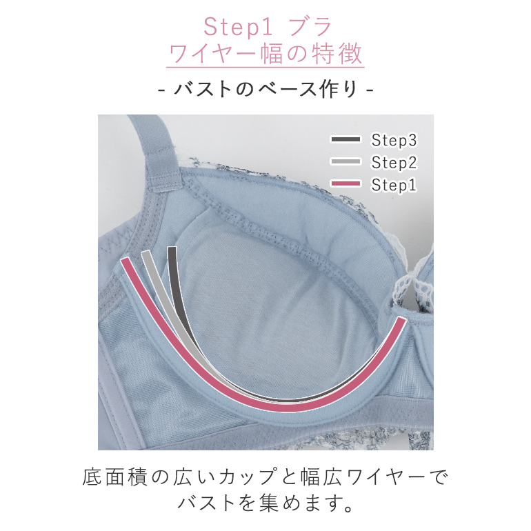 Bradelis Newyork（ブラデリスニューヨーク） ブラジャー ブラ 下着 レディース 脇高 補正 育乳 バストアップ 寄せ上げ 