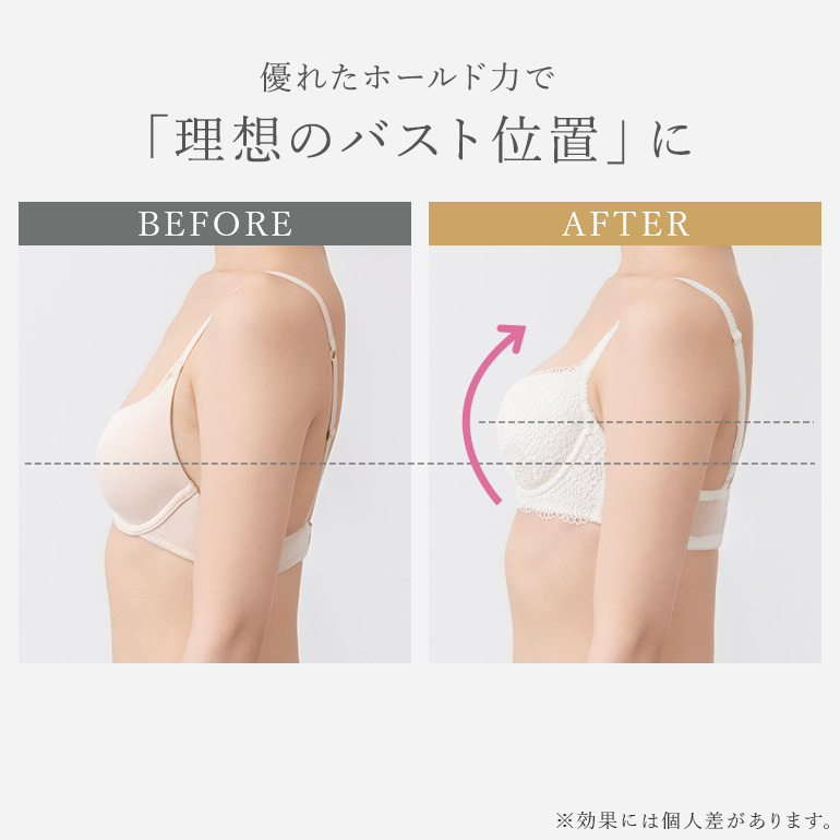 育乳ブラ ブラジャー レディース ブラ 下着 脇高 補正 バストアップ 谷間 レース BRADELIS ブラデリス ジャスミンステップ1ブラ25A1 ジャスミンタイプの画像