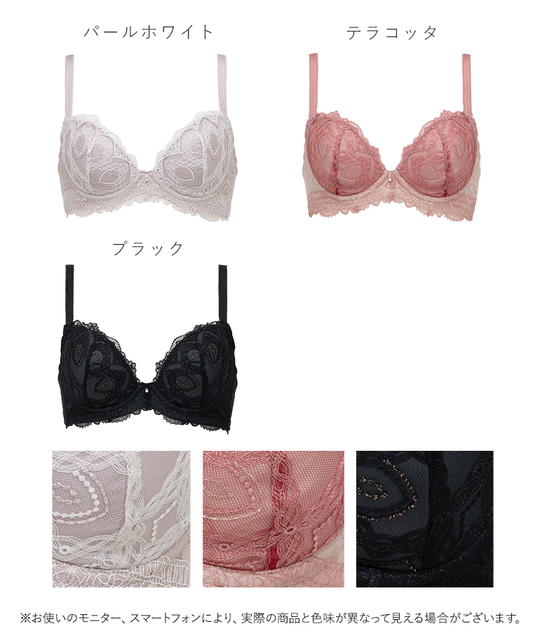 育乳ブラ ブラジャー ブラ 下着 脇高 バストアップ グラマー 大きいサイズ 育乳 補整 補正 谷間 BRADELIS ブラデリス ベルステップ2ブラ25A1 ベルタイプの画像