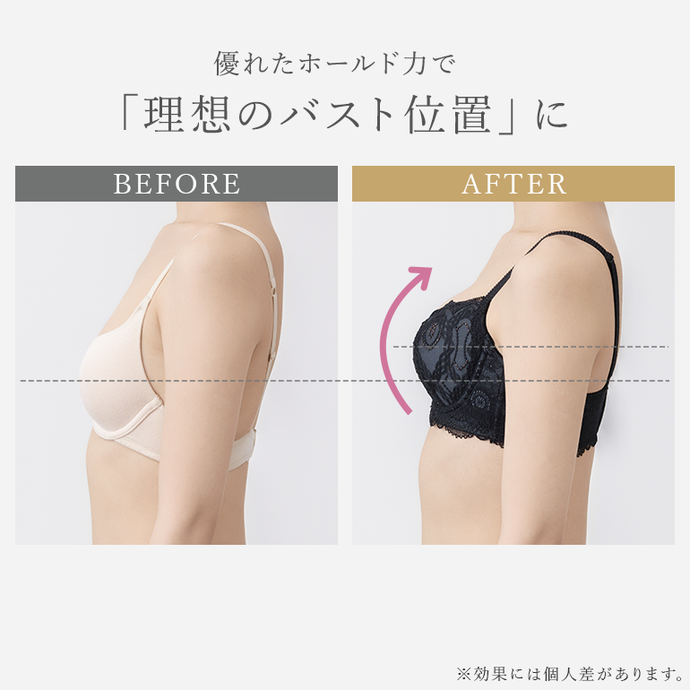 育乳ブラ ブラジャー ブラ 下着 脇高 バストアップ グラマー 大きいサイズ 育乳 補整 補正 谷間 BRADELIS ブラデリス ベルステップ2ブラ25A1 ベルタイプの画像