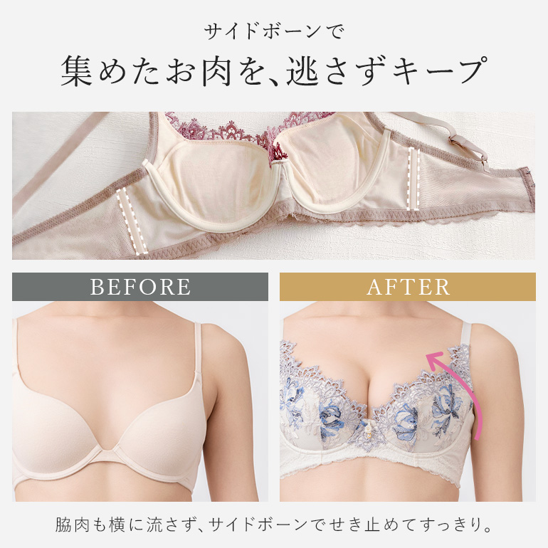 育乳ブラ ブラジャー 下着 補整 補正 谷間 バストアップ ブラデリス BRADELIS bradelis BRNY ブラデリス ヴィオラステップ3ブラ25A1 ヴィオラタイプの画像