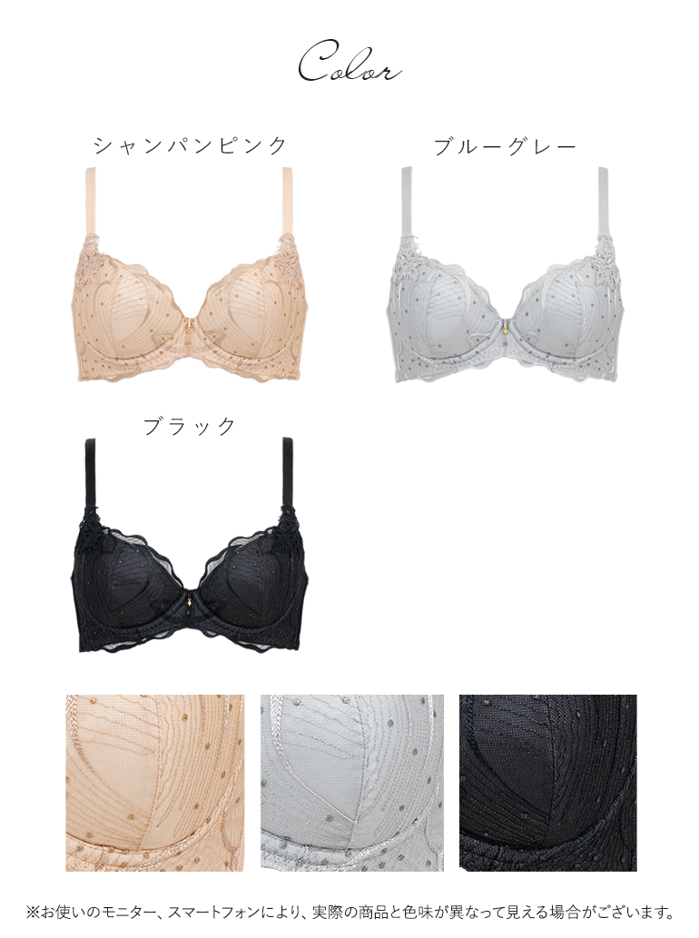 ブラジャー 下着 脇高 補整 補正 谷間 育乳 ブラ バストアップ レース BRADELIS bradelis BRNY ブラデリス ローズステップ2ブラ25A1 ローズタイプの画像