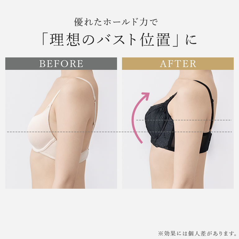 ブラジャー 下着 脇高 補整 補正 谷間 育乳 ブラ バストアップ レース BRADELIS bradelis BRNY ブラデリス ローズステップ2ブラ25A1 ローズタイプの画像