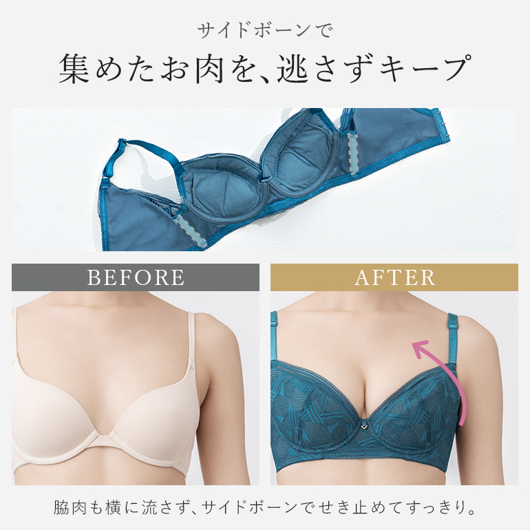 ブラジャー ブラ 下着 補整 補正 脇高 育乳 バストアップ 寄せ上げ bradelis レース ブラデリス ウェンディバックスムーズステップ1ブラ25A1 ウェンディタイプの画像