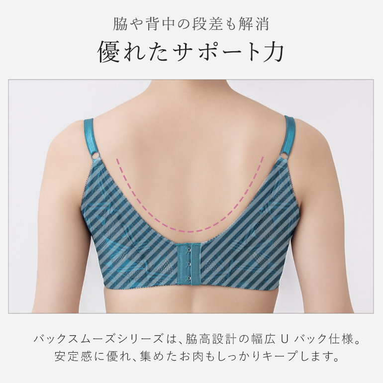 ブラジャー ブラ 下着 補整 補正 脇高 育乳 バストアップ 寄せ上げ bradelis レース ブラデリス ウェンディバックスムーズステップ1ブラ25A1 ウェンディタイプの画像