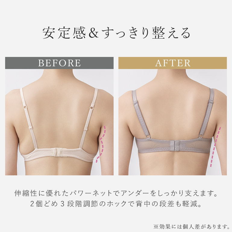 ブラジャー ブラ 下着 レディース 脇高 補整 補正 谷間 育乳 バストアップ レース BRADELIS bradelis ブラデリス ナオミステップ2ブラ25A1 ナオミタイプの画像