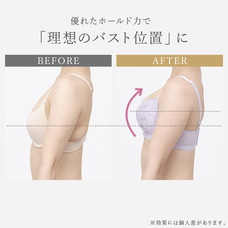 育乳ブラ ブラジャー ブラ 下着 脇高 バストアップ グラマー 大きいサイズ 育乳 補整 補正 谷間 BRADELIS ブラデリス ベルステップ2ブラ26S2 ベルタイプの画像
