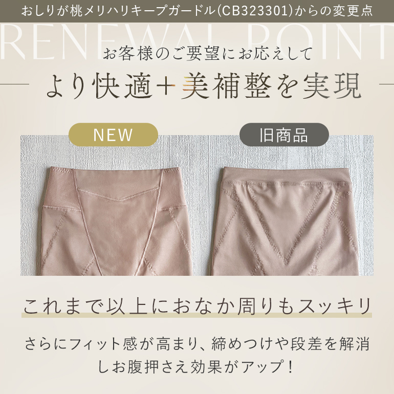 ガードル ショーツ レディース 下着 一枚履き 補正 綿混 ヒップアップ 骨盤矯正 おしりが桃パンツ ブラデリス おしりが桃メリハリフィットガードル 定番 爆買の画像
