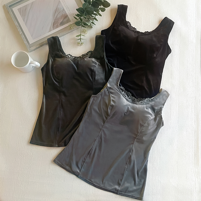 ブラデリス シャイニーベロアブラキャミ25