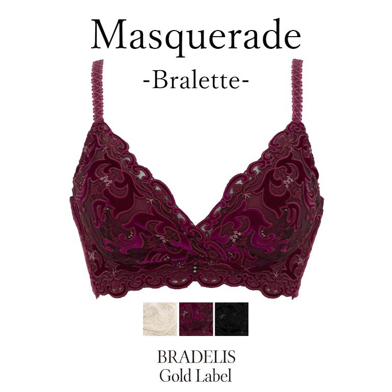 ブラ ノンワイヤー ランジェリー ブラデリスニューヨークゴールドレーベル Masquerade Bralette  BRADELIS Gold Label BRNY SALE 返品交換不可 0419ks｜bradelisny