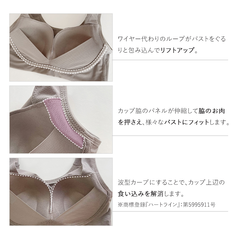 BRADELIS NewYork 雑誌掲載商品 ノンワイヤー ブラジャー