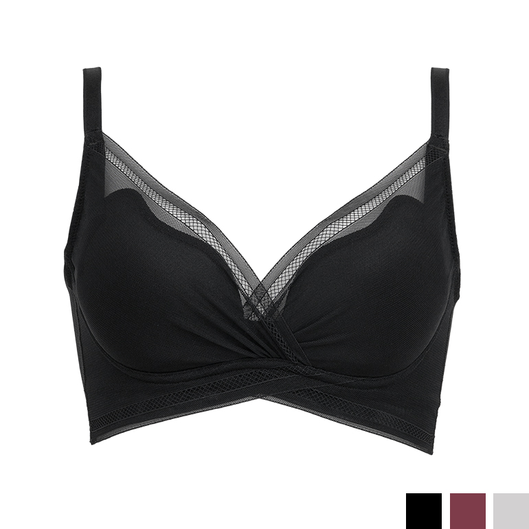 専用です♪ BRADALIS ブラック ブラジャー LL タグ付き　新品☆ BRADELIS NewYork ブラジャー ノンワイヤー ブラ 脇高 下着