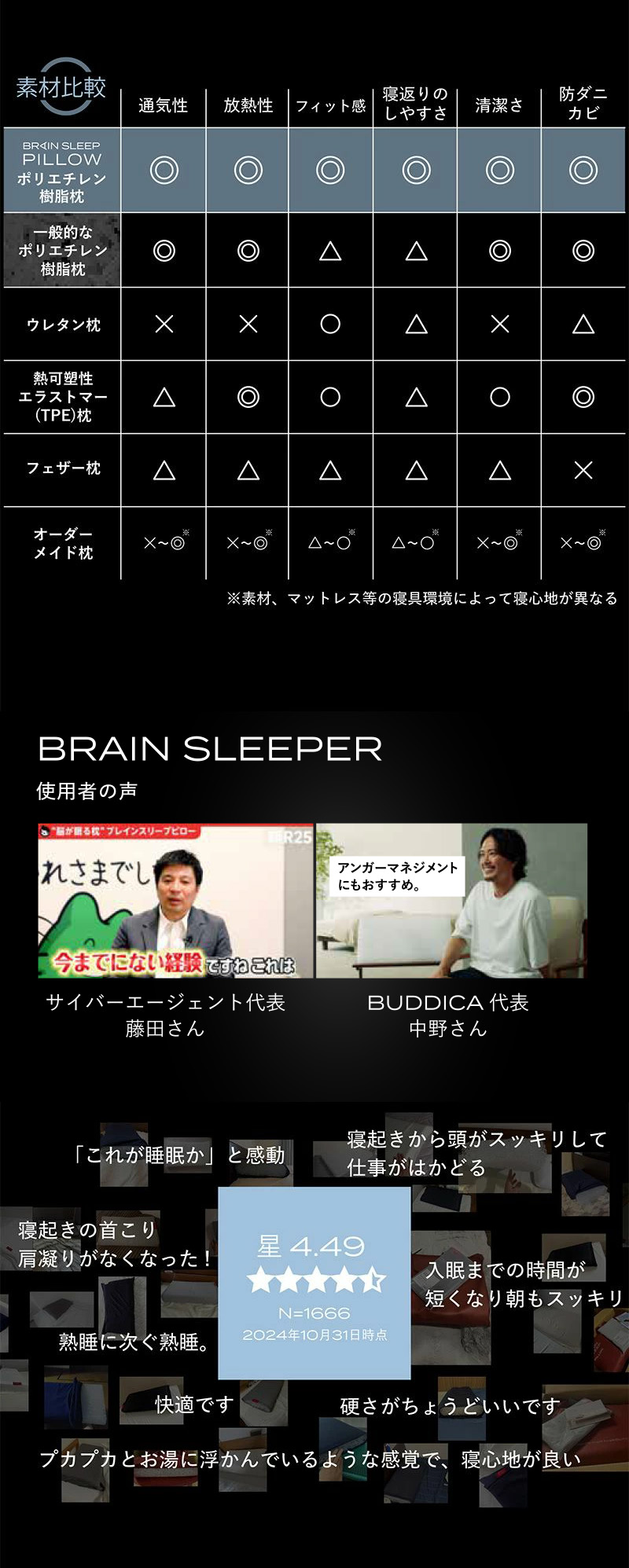 ブレインスリープ [BRAIN SLEEP] ピロー (9グラデーション) ×2