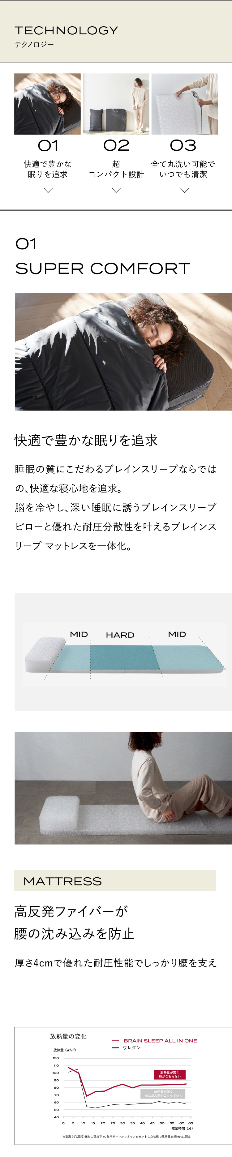 ブレインスリープ オールインワン 寝具 収納 コンパクト 洗える 枕