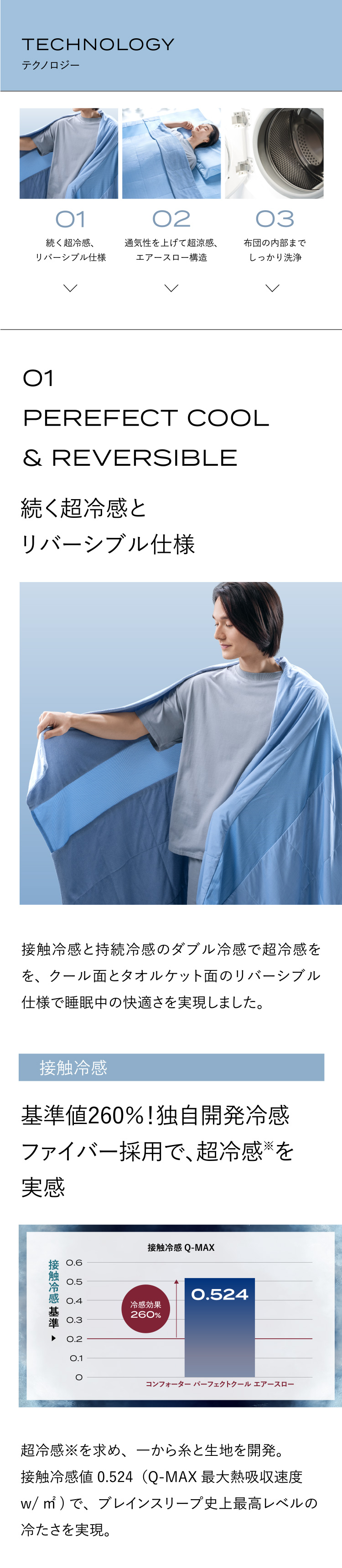 ブレインスリープ ムレない 掛け布団 コンフォーター パーフェクト