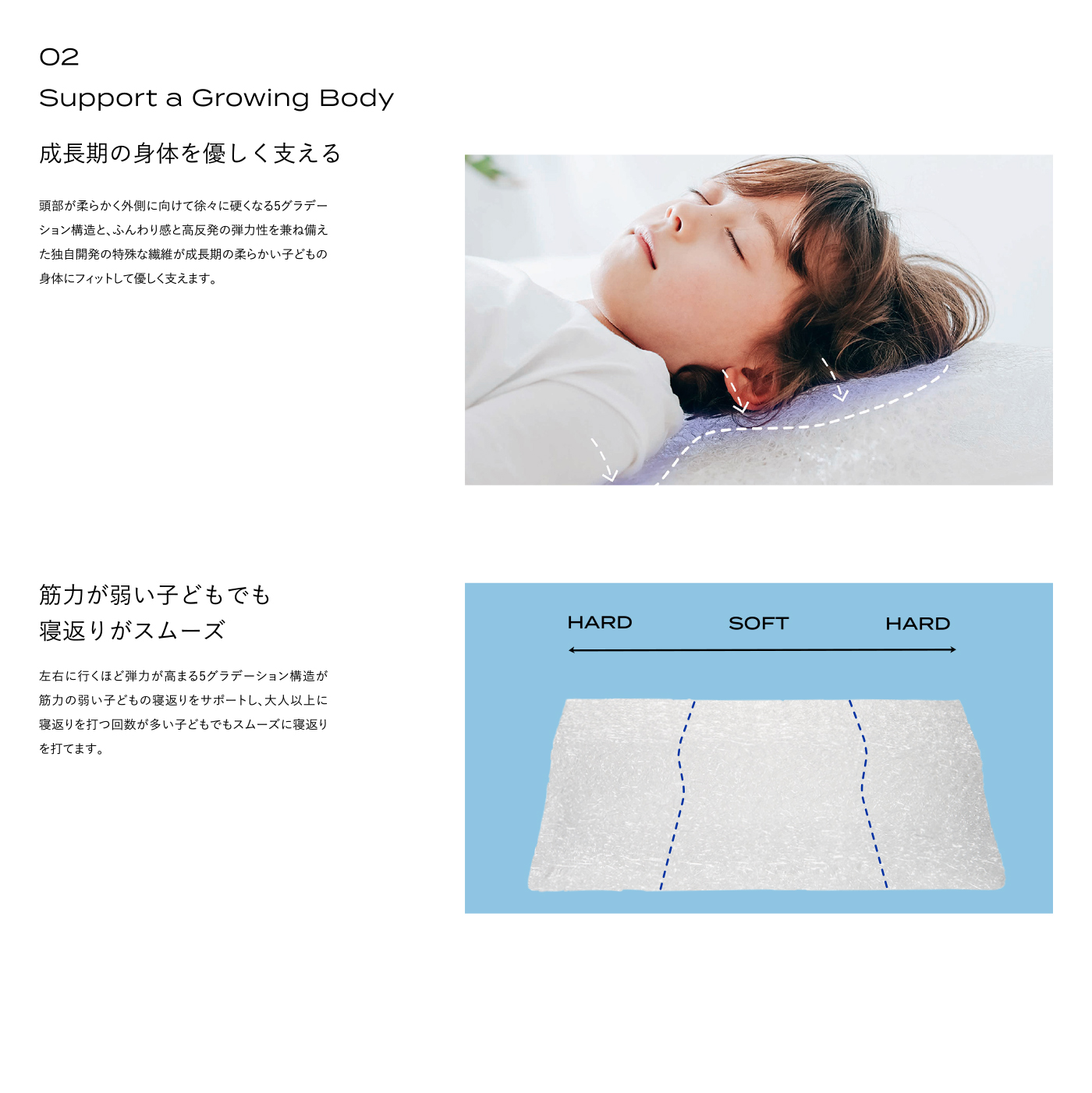 ブレインスリープ キッズ用 ピロー for キッズ 子供用枕 洗える 清潔