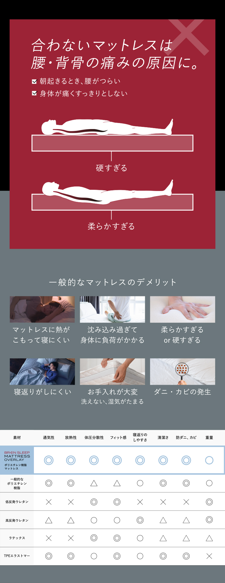 ブレインスリープ ブレインスリープピロー＋マットレス オーバーレイ