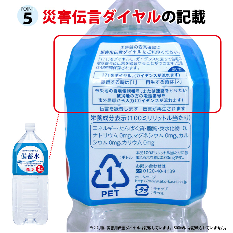 5年保存 備蓄水